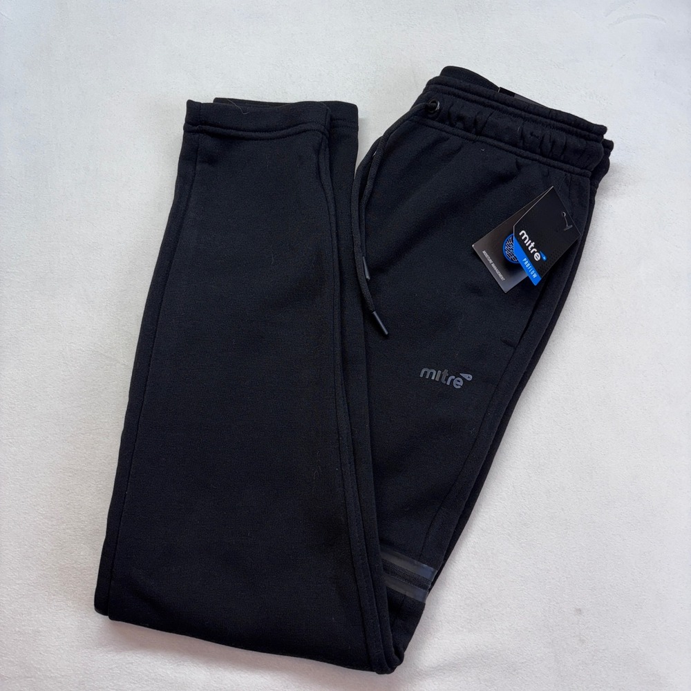 Mitre Mens Moisture Management Joggers Black Size‎ S Proflow Athletic Pants New